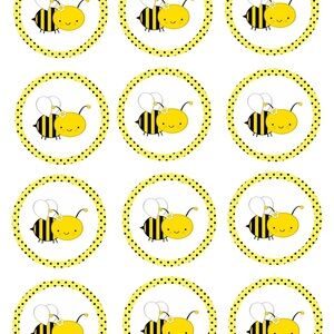 Mommy to Bee cupcake topper dessert topper Frosting sheet of 12- 2” images